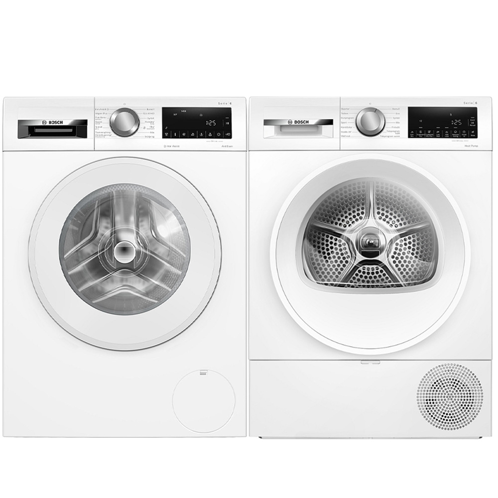 Bosch paket tvättmaskin och torktumlare WGG244ZMSN-WQG2420ASN - serie 6