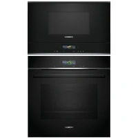 Siemens paket ugn och mikro HB772A1B1-BF722L1B1  - iq700, pyrolys + vänsterhängd