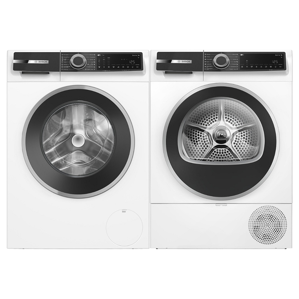 Bosch paket tvättmaskin och torktumlare WGK264ZLSN-WQK2420LSN