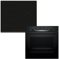 Bosch paket ugn och häll HBG537FB4-PIX631HC1E - serie 6, flexinduction &amp stek