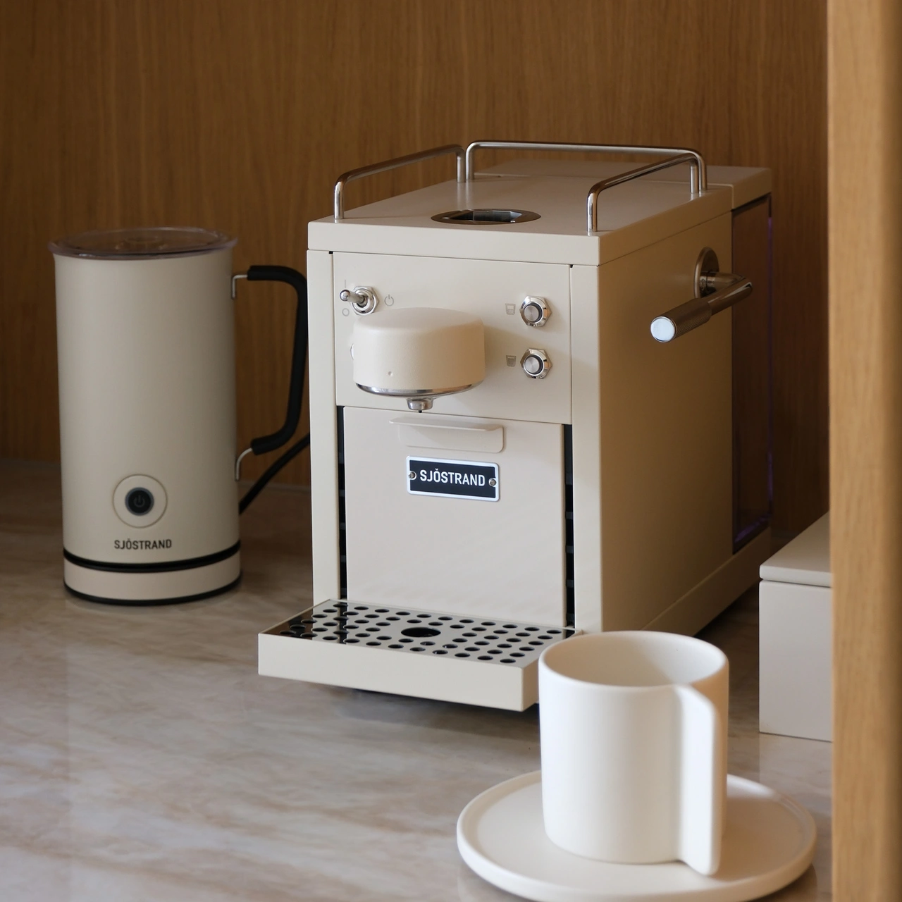 Espressomaskin Sjöstrand Beige