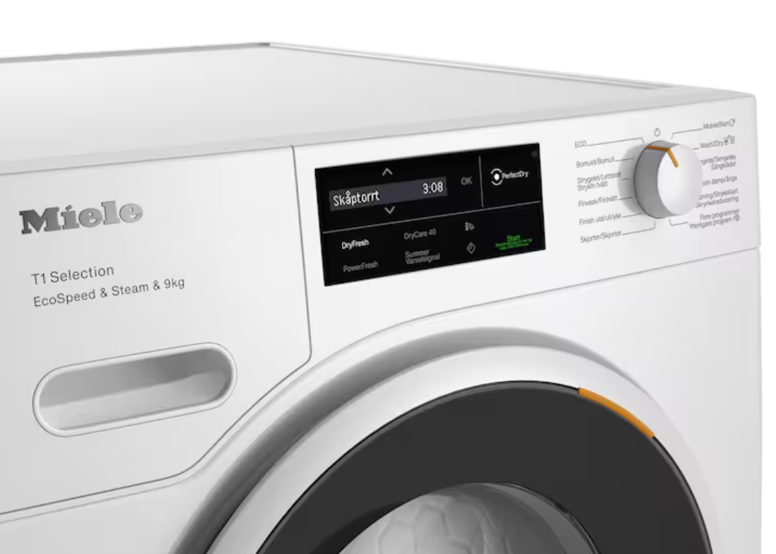Miele T1 TSL683WP Steam&9kg Värmepumpstumlare ? Lotusvit