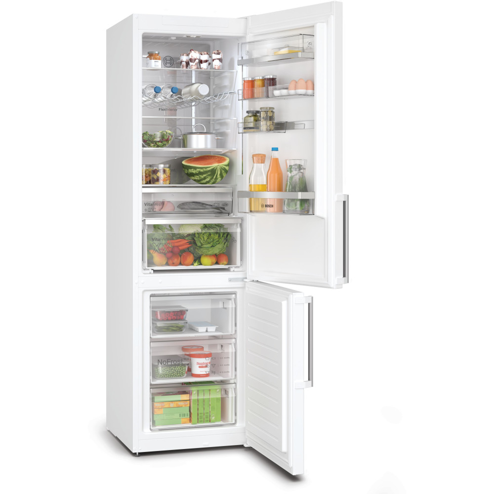 Bosch Kyl/Frys kombination KGN39AWCT, 203 cm Vit