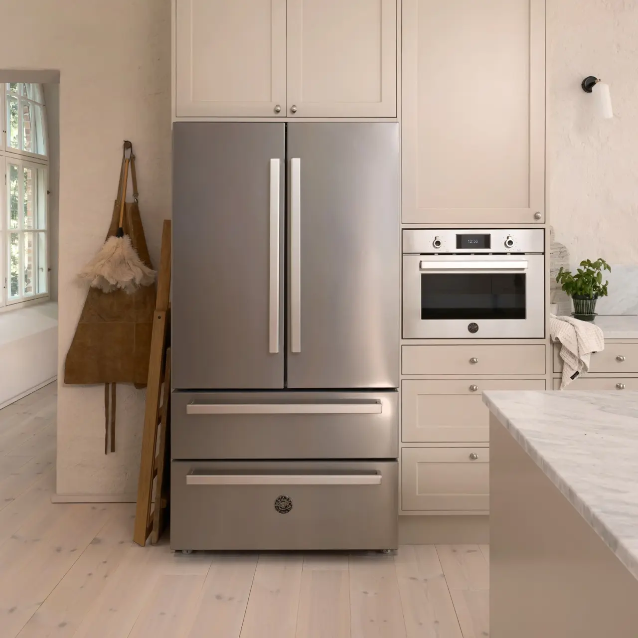 Bertazzoni Kombiugn med mikro, TFT, rostfri, Professional-serien Rostfri