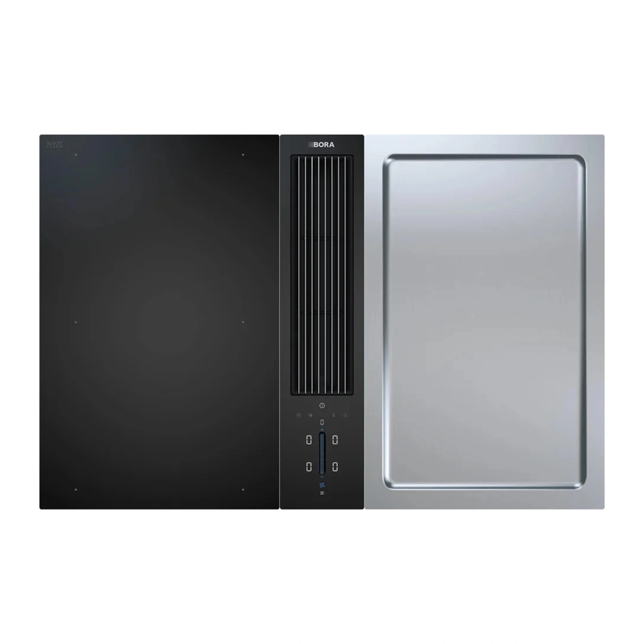 BORA Classic 2.0 med flexibel induktionshäll och Teppanyaki