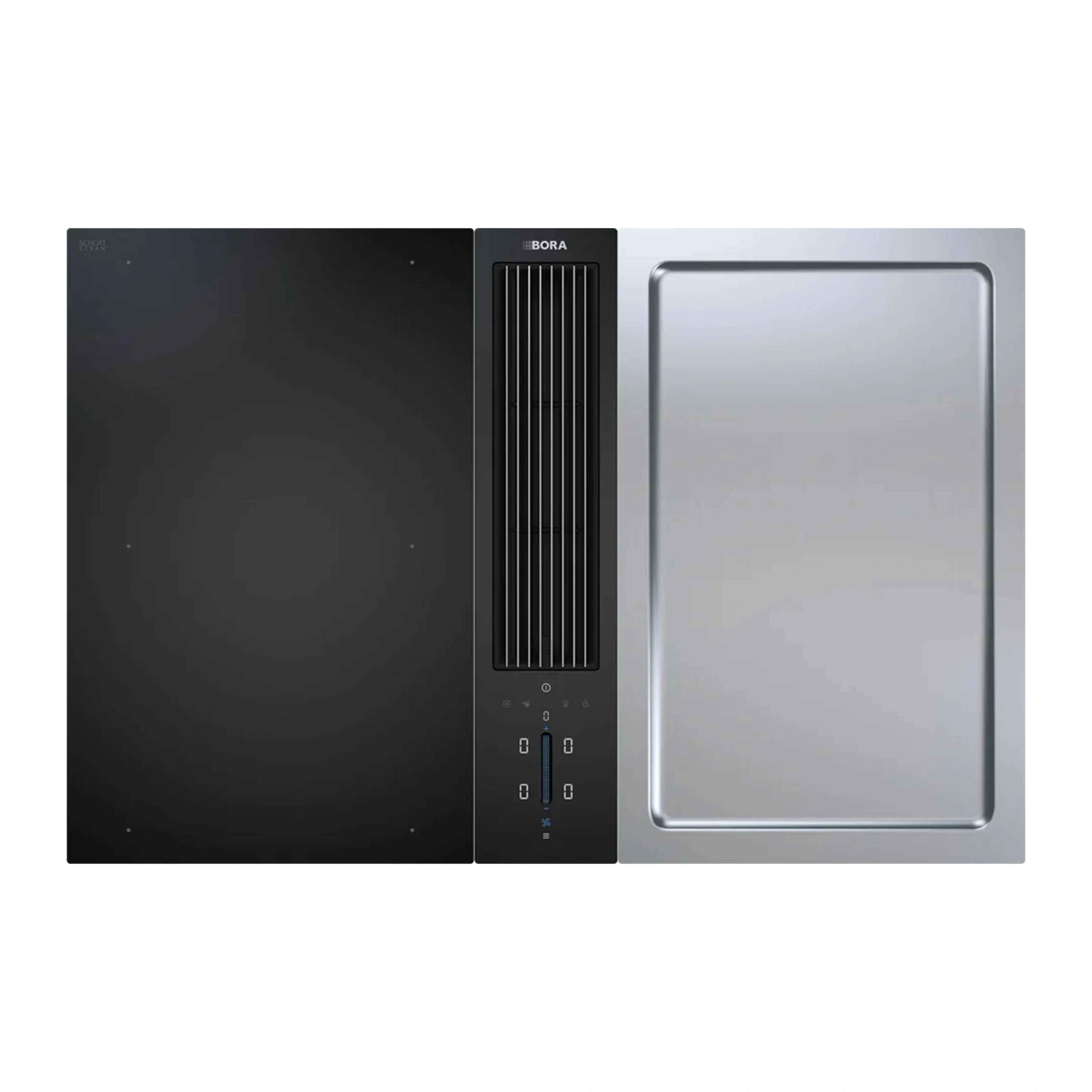 BORA Classic 2.0 med flexibel induktionshäll och Teppanyaki