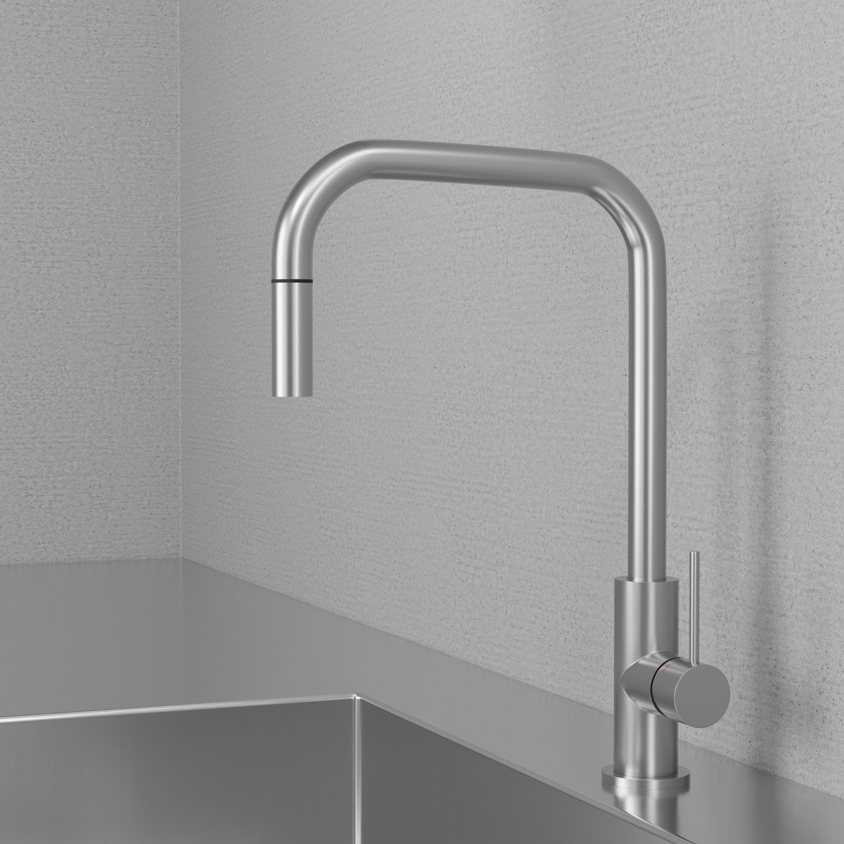 Köksblandare Steel Accent Square Original - Utan Diskmaskinavst.