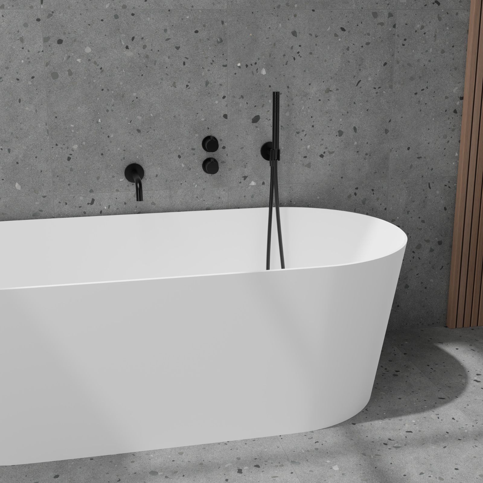 Badkarsblandare Steel Harmonized 4 Shadow