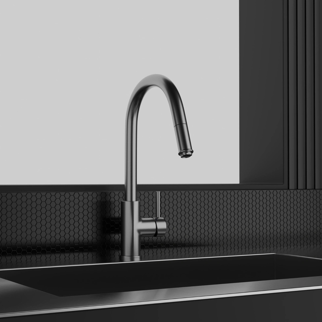 Köksblandare Steel Access Original - Utan Diskmaskinsavst.