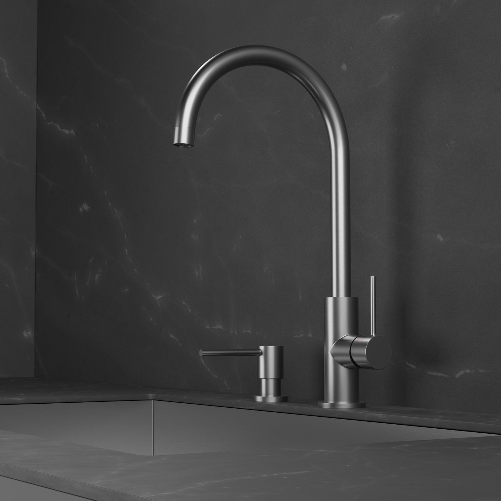 Köksblandare Steel Equip Original - Utan Diskmaskinavst.