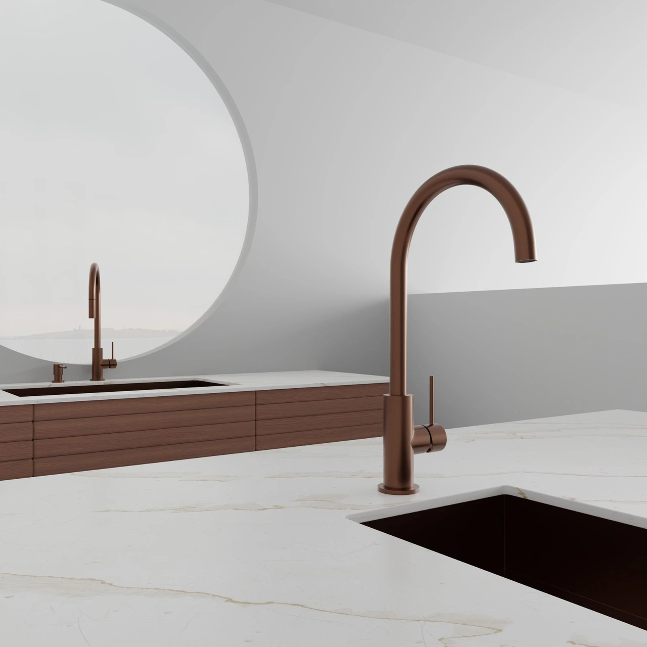 Köksblandare Steel Equip Amber Diskmaskinsavst.