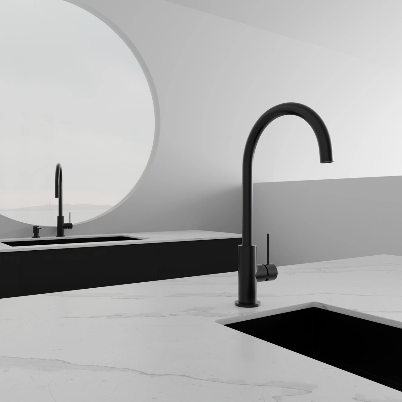 Köksblandare Steel Equip Shadow - Utan Diskmaskinavst.