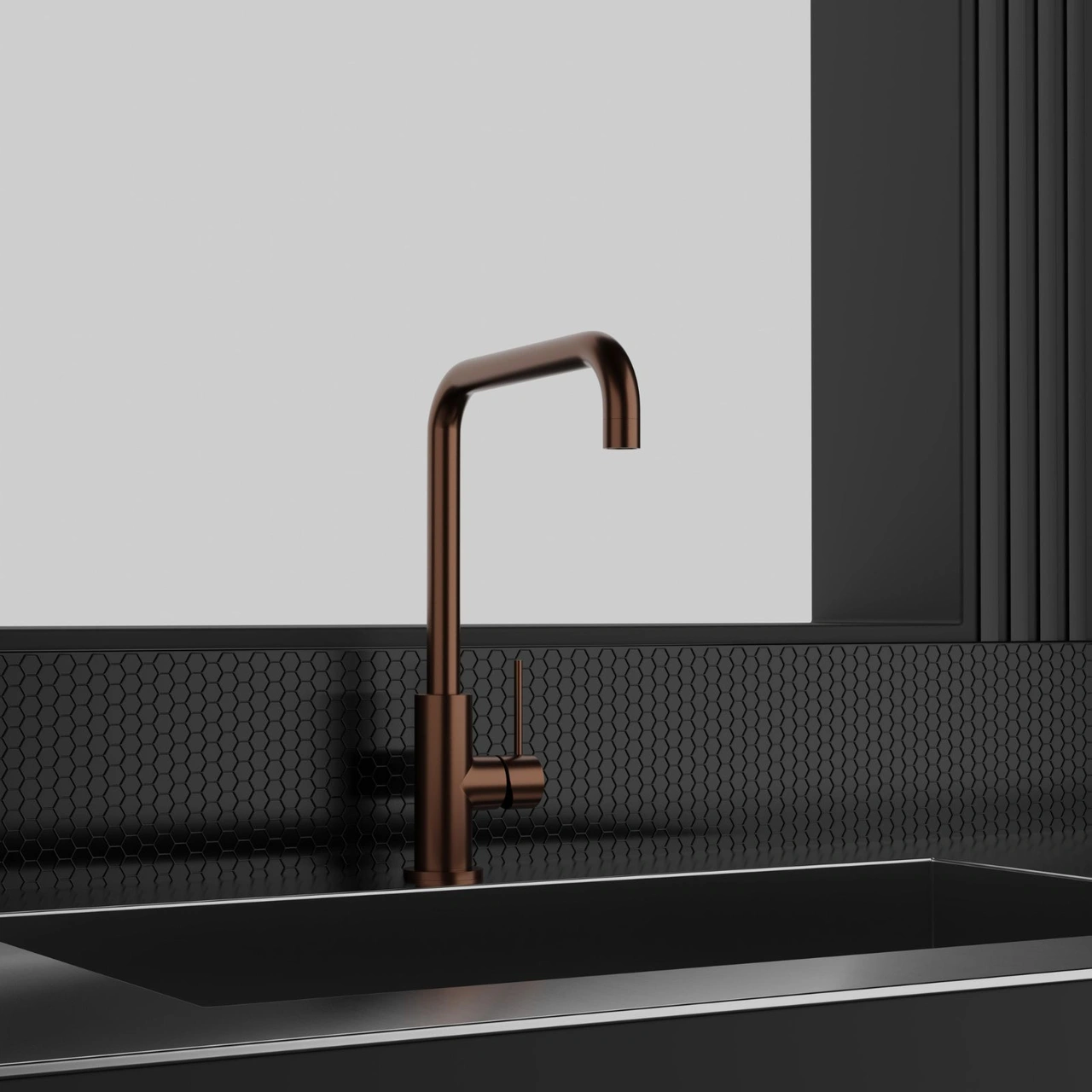 Köksblandare Steel Mood Amber Diskmaskinsavst.