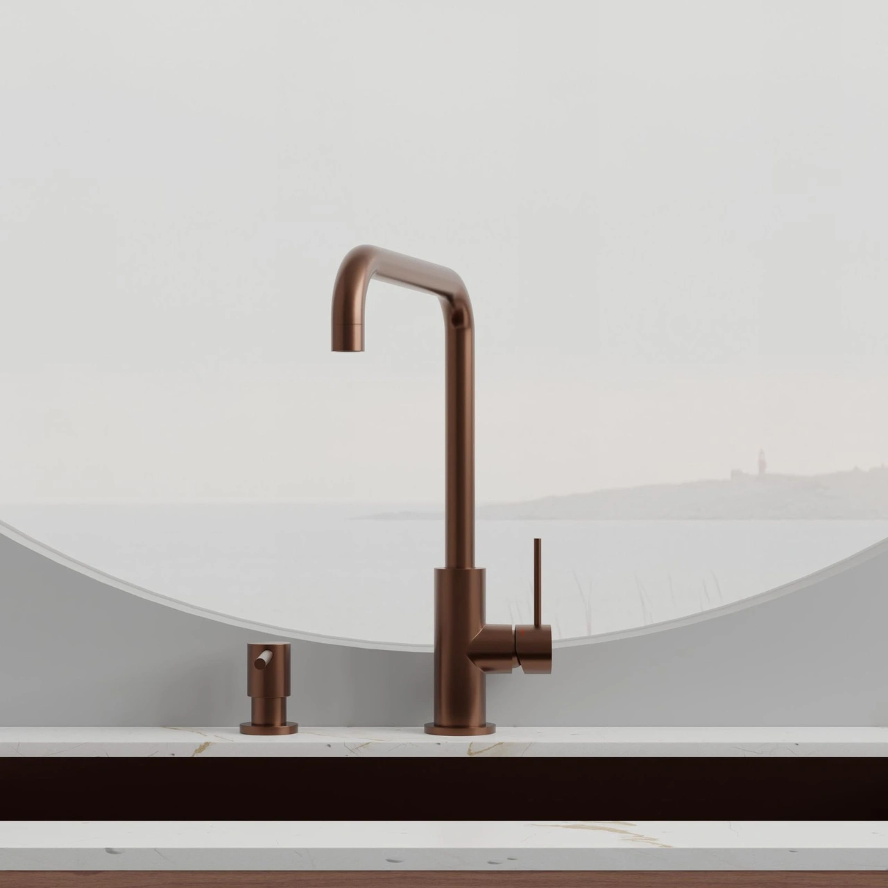 Köksblandare Steel Mood Amber Diskmaskinsavst.