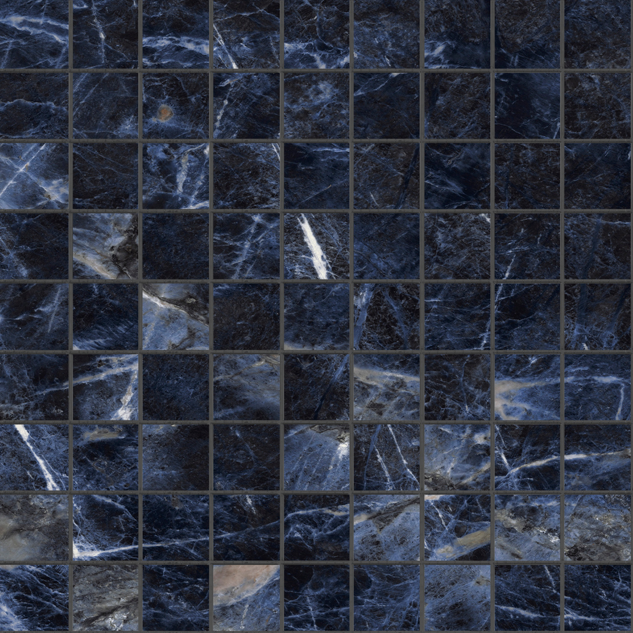 Allmarble Sodalite Blue Mosaico Lux 30x30
